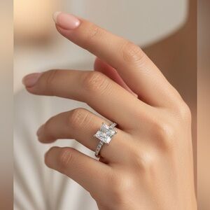 Fashion Sterling Silver and cubic zirconia ring